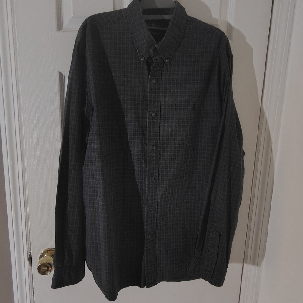 Ralph Lauren Men's Blue Green Checkered Shirt